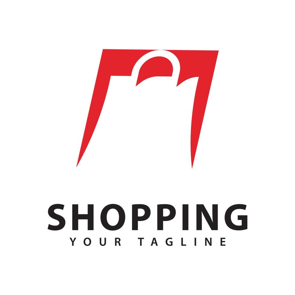 Shopping Bag Logo Icon Design vector