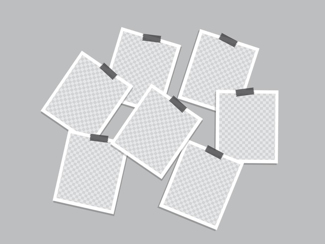 Photo collage template illustration vector