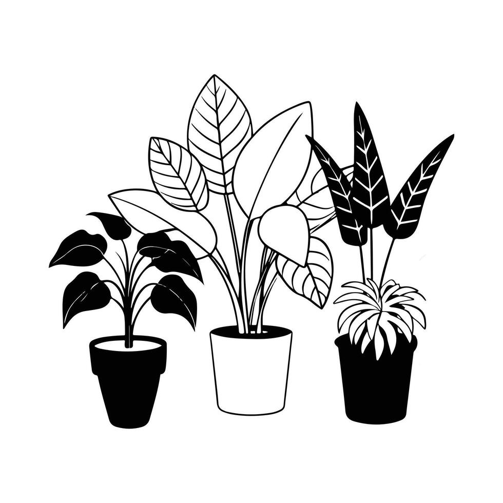 A set of green leaves and leaves free download vector