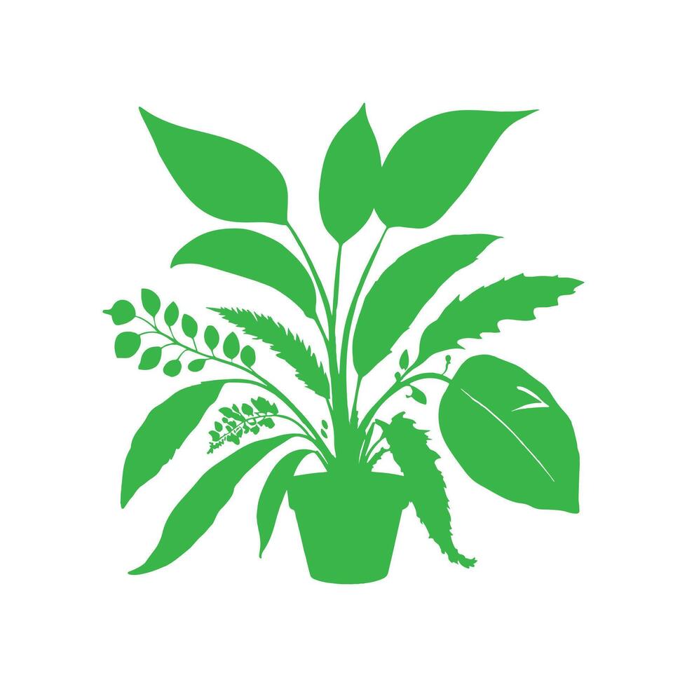 A set of green leaves and leaves free download vector