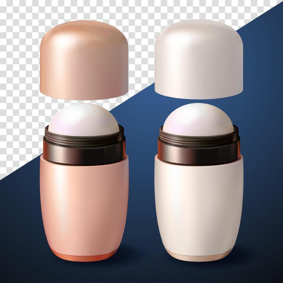 Deodorant, 3d. Suitable for cosmetics and advertising vector