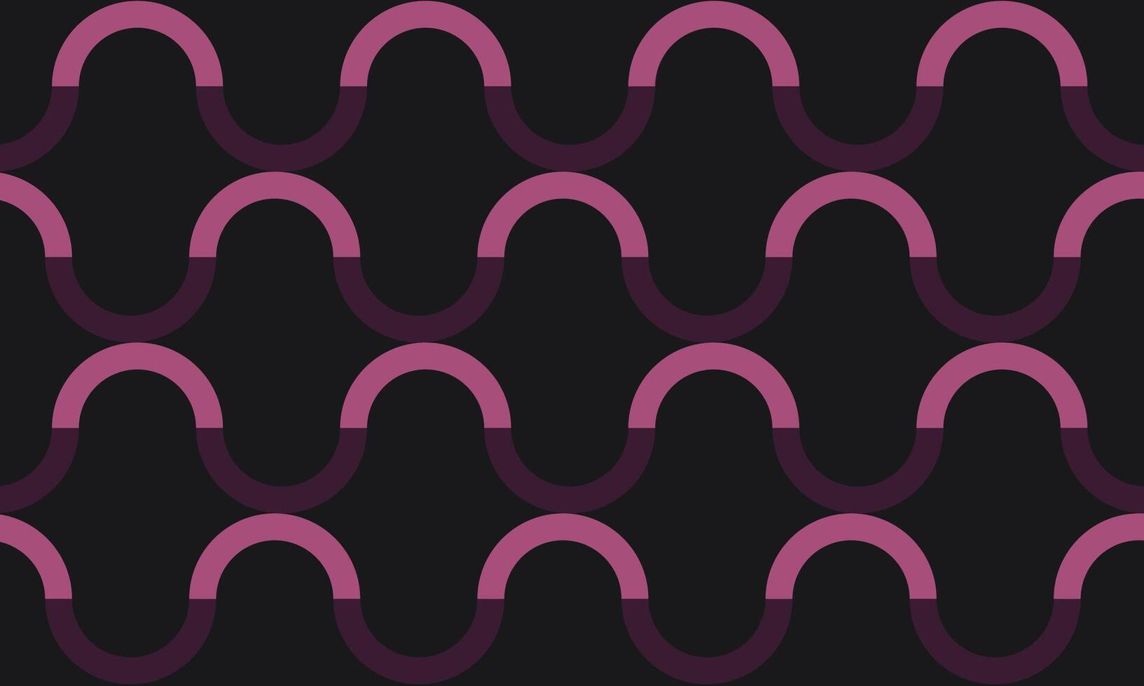 Overlapping Wavy Curved Lines Endless Pattern ,Halftone Art Illustration vector