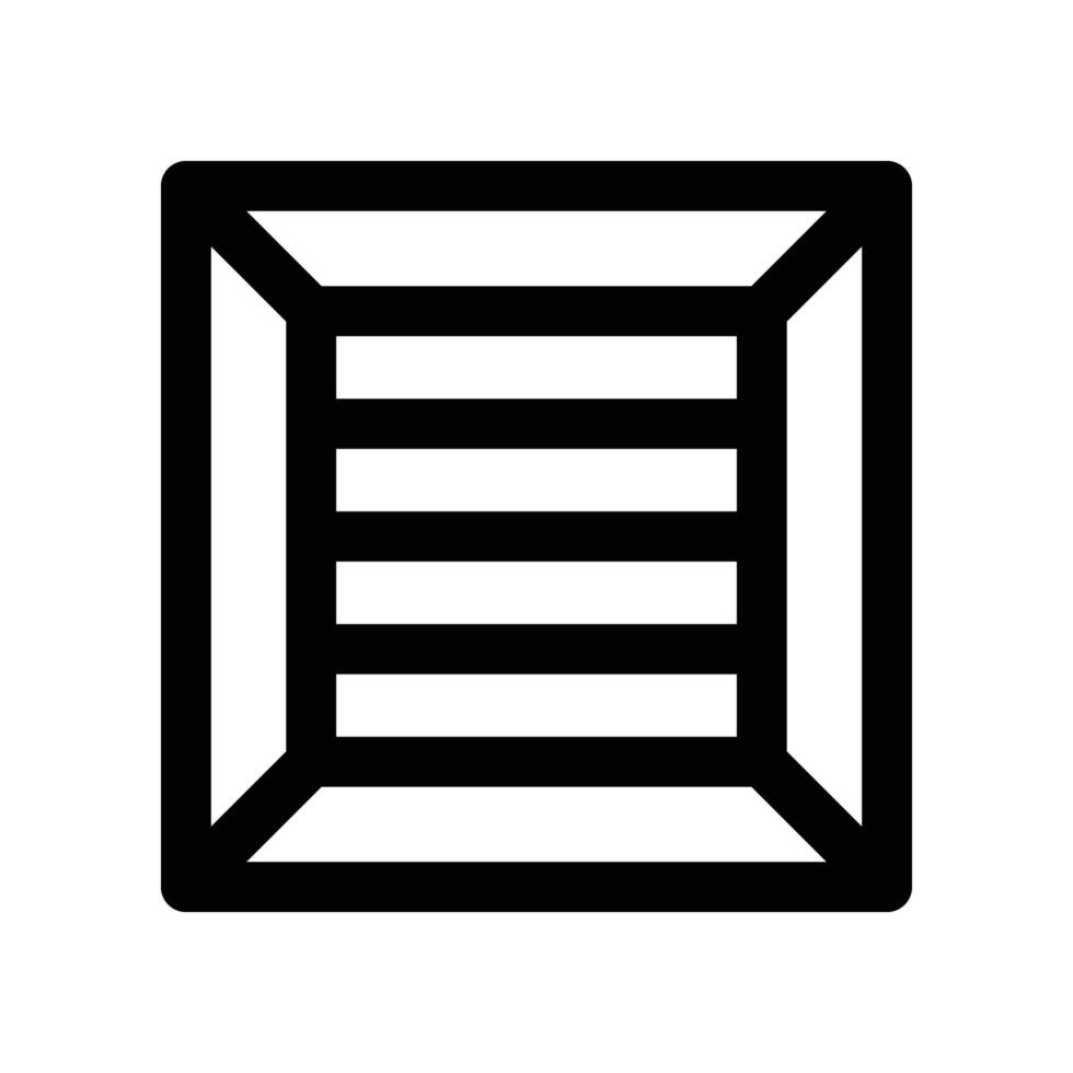 wooden box icon. line icon for your website, mobile, presentation, and logo design. vector