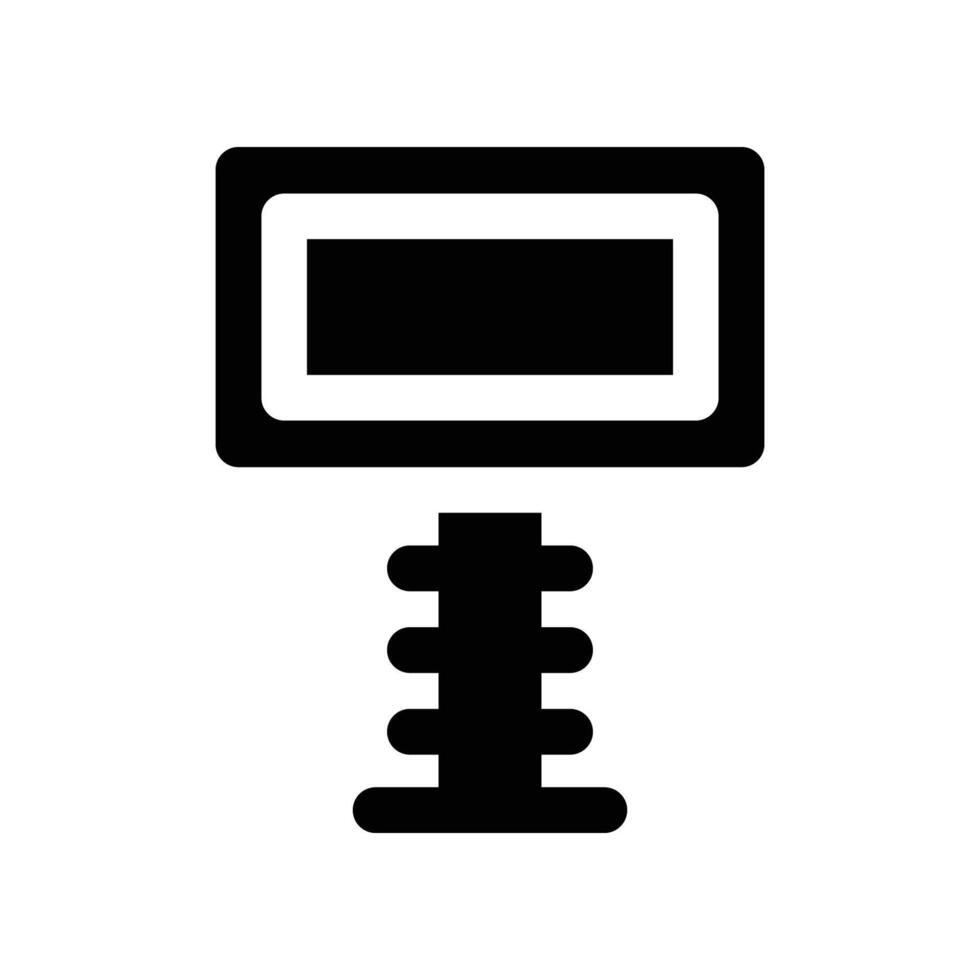 billboard icon. glyph icon for your website, mobile, presentation, and logo design. vector