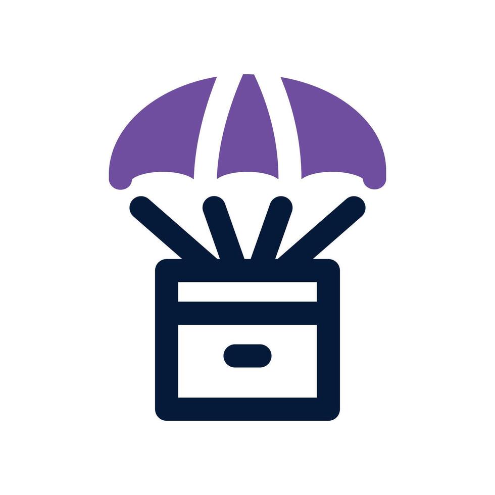 drop shipping icon. dual tone icon for your website, mobile, presentation, and logo design. vector