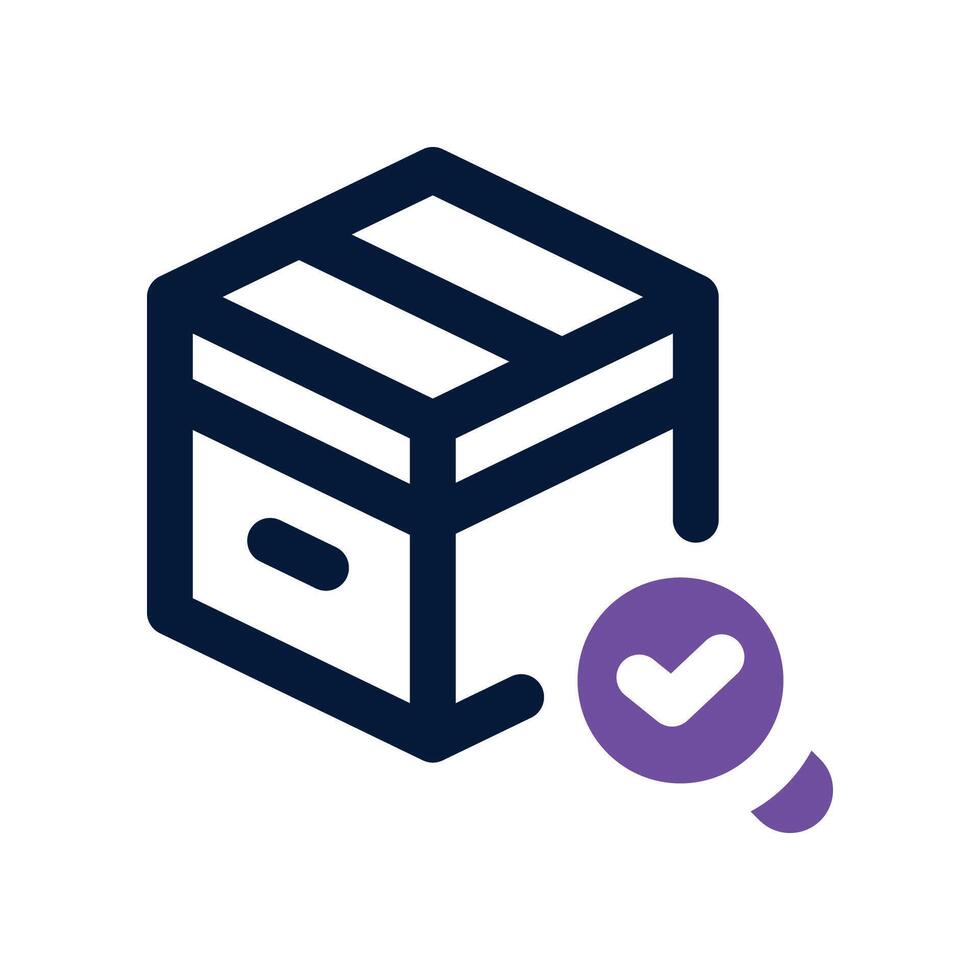 quality control icon. dual tone icon for your website, mobile, presentation, and logo design. vector