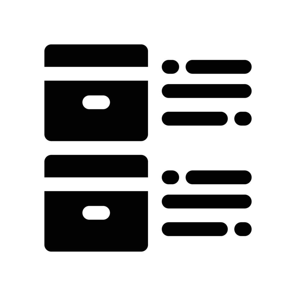 product description icon. glyph icon for your website, mobile, presentation, and logo design. vector