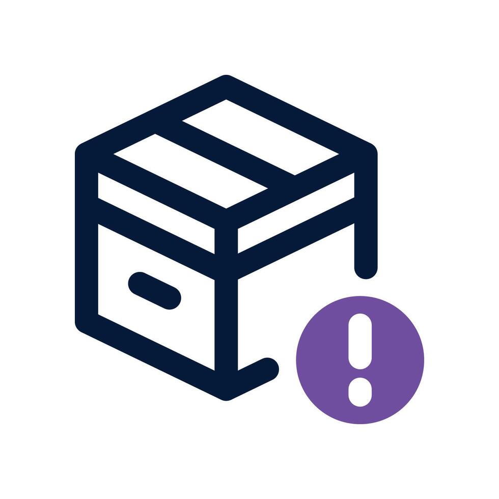 defective icon. dual tone icon for your website, mobile, presentation, and logo design. vector