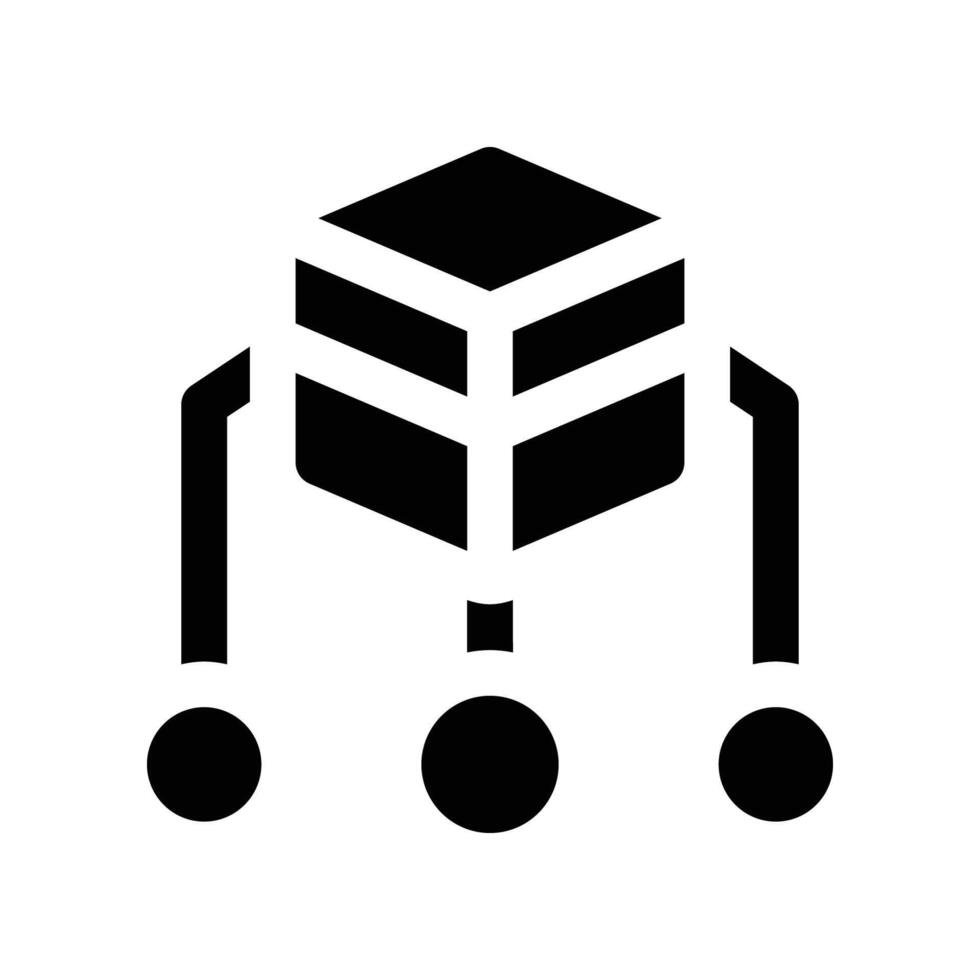 categorization icon. glyph icon for your website, mobile, presentation, and logo design. vector