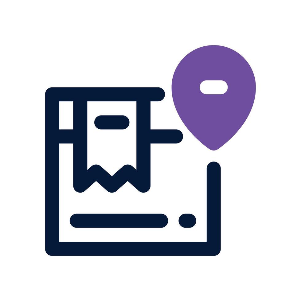 shipping icon. dual tone icon for your website, mobile, presentation, and logo design. vector