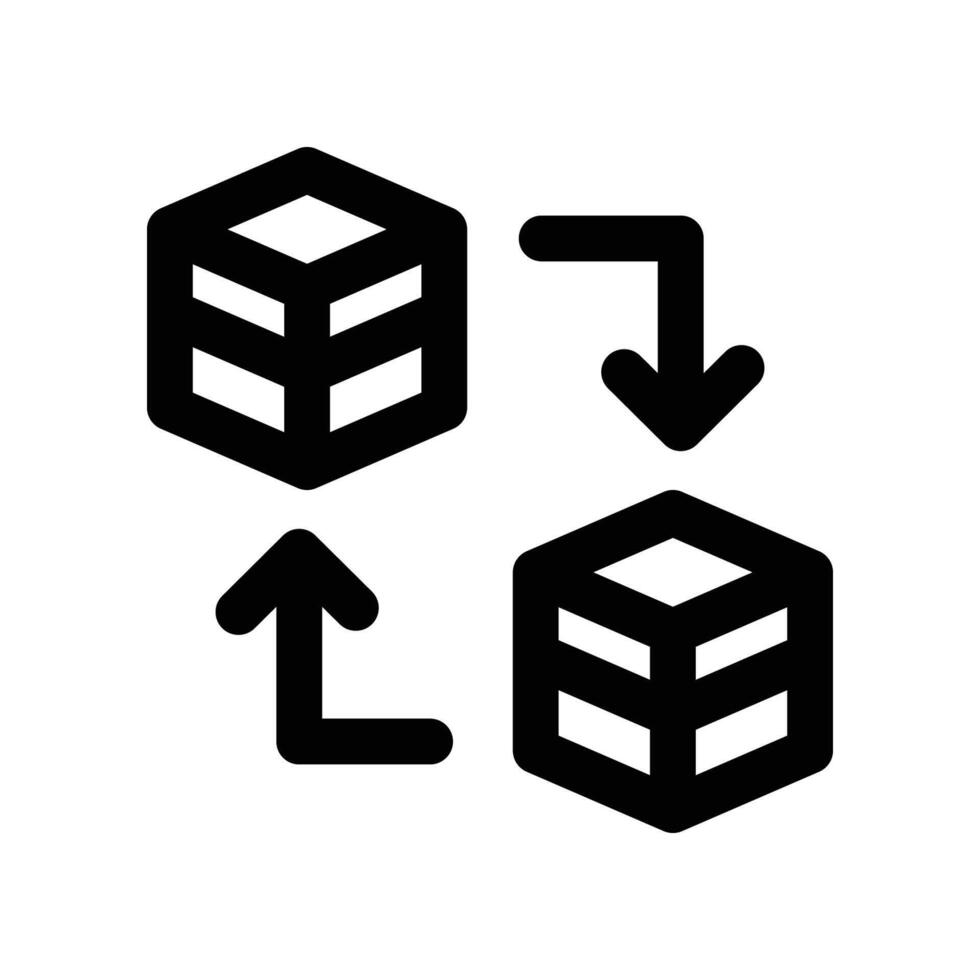 replacement icon. line icon for your website, mobile, presentation, and logo design. vector