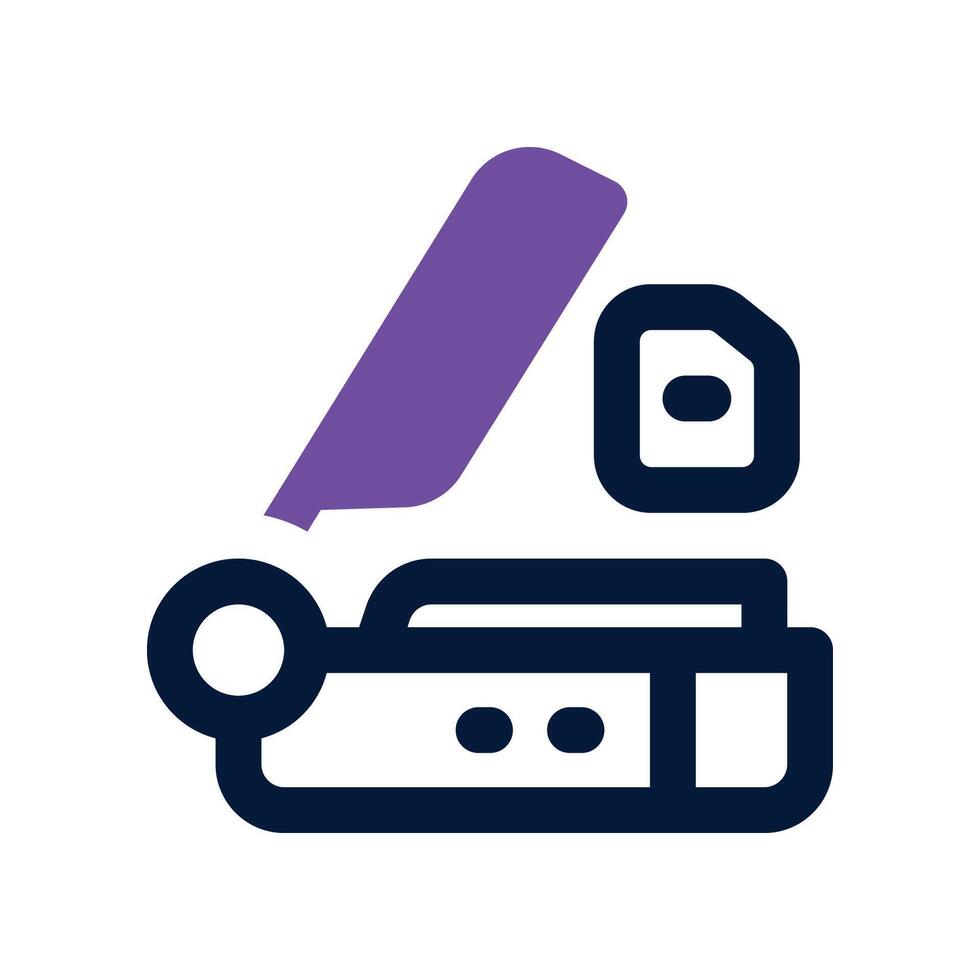 scanner icon. dual tone icon for your website, mobile, presentation, and logo design. vector