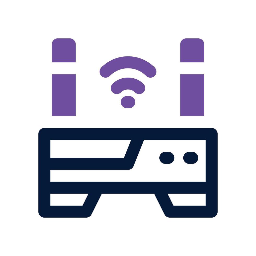 router icon. dual tone icon for your website, mobile, presentation, and logo design. vector