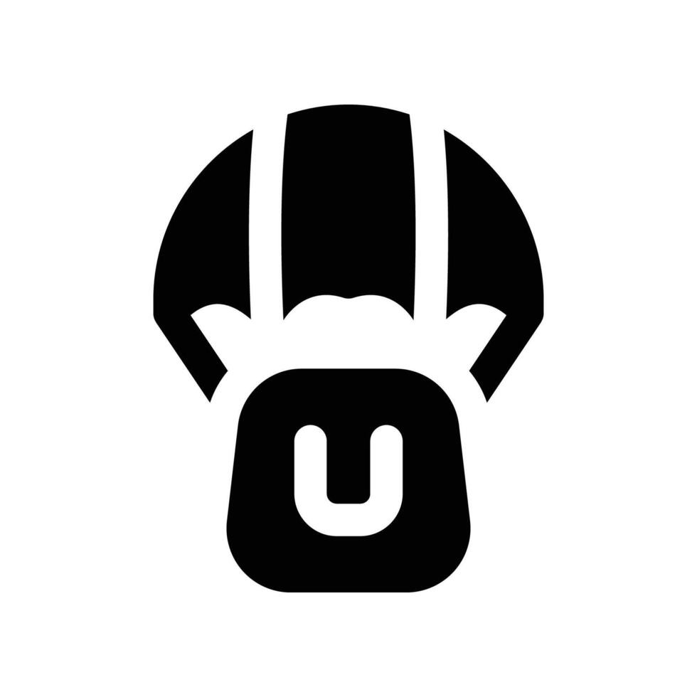 parachute delivery icon. glyph icon for your website, mobile, presentation, and logo design. vector