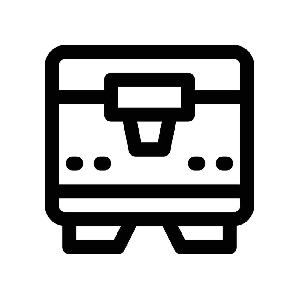 3d printer icon. line icon for your website, mobile, presentation, and logo design. vector