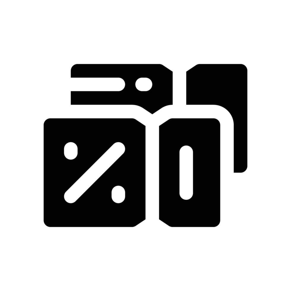 coupon icon. glyph icon for your website, mobile, presentation, and logo design. vector
