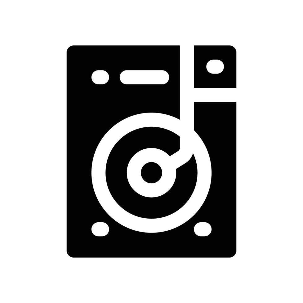 hard drive icon. glyph icon for your website, mobile, presentation, and logo design. vector