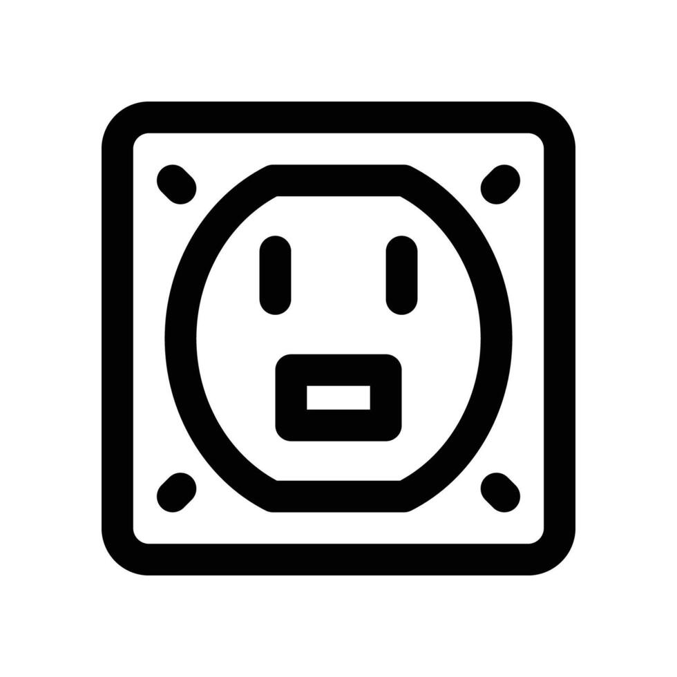 socket icon. line icon for your website, mobile, presentation, and logo design. vector
