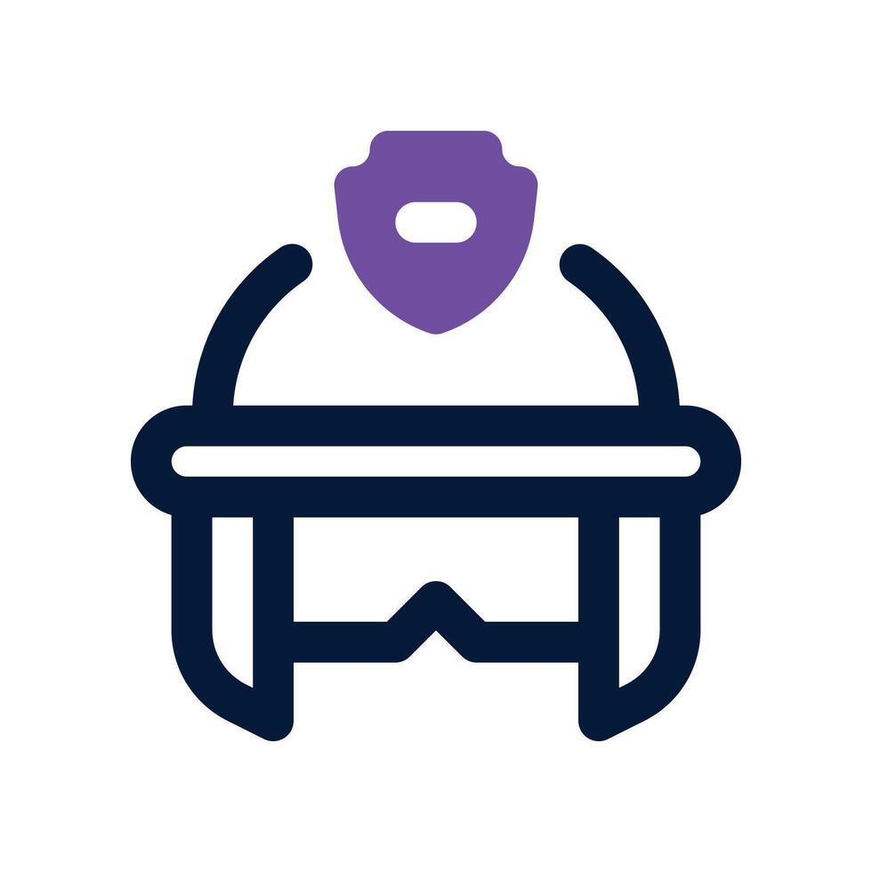 helmet icon. dual tone icon for your website, mobile, presentation, and logo design. vector