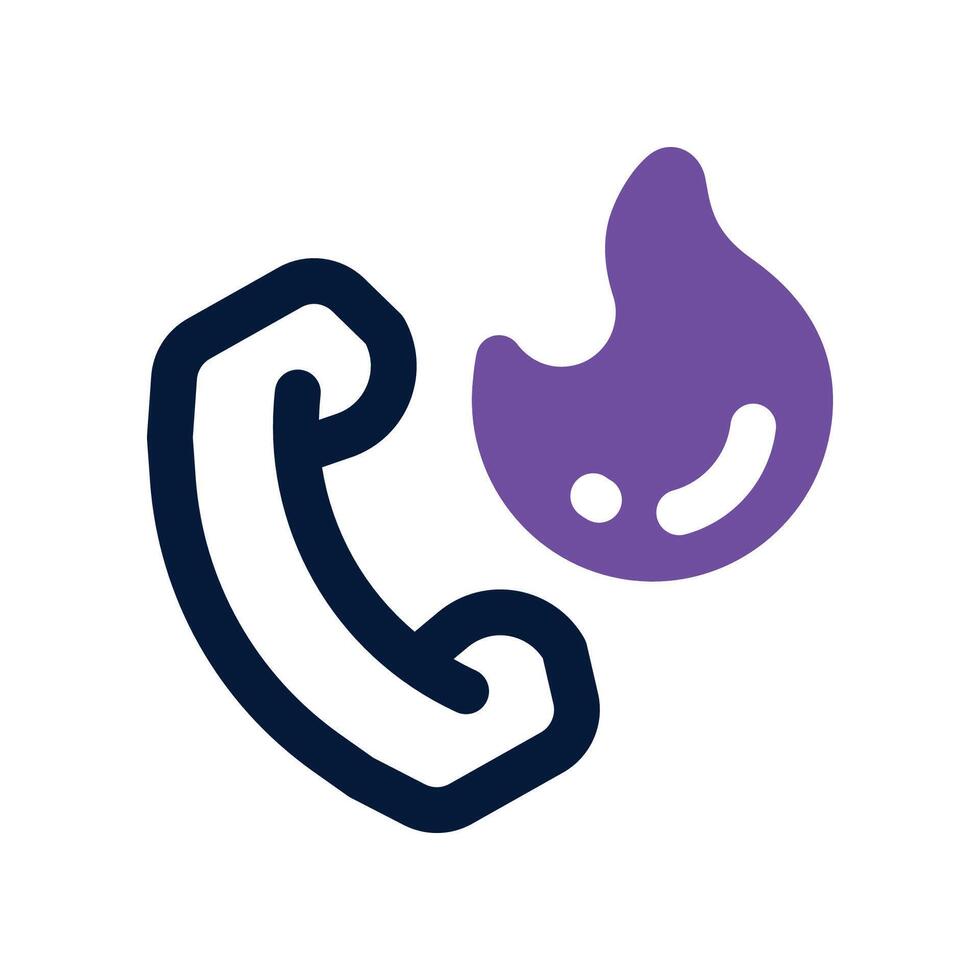 call icon. dual tone icon for your website, mobile, presentation, and logo design. vector