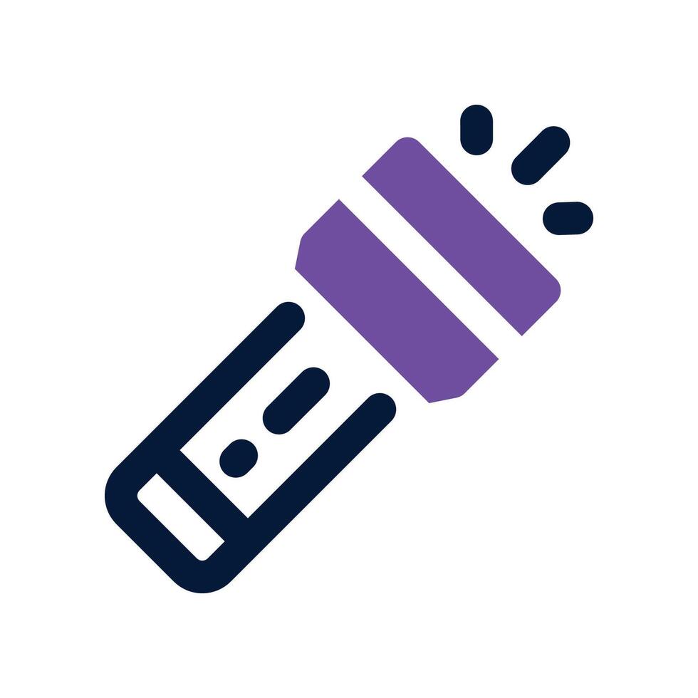 flashlight icon. dual tone icon for your website, mobile, presentation, and logo design. vector
