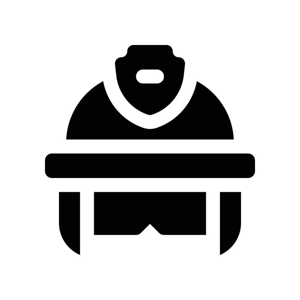 helmet icon. glyph icon for your website, mobile, presentation, and logo design. vector