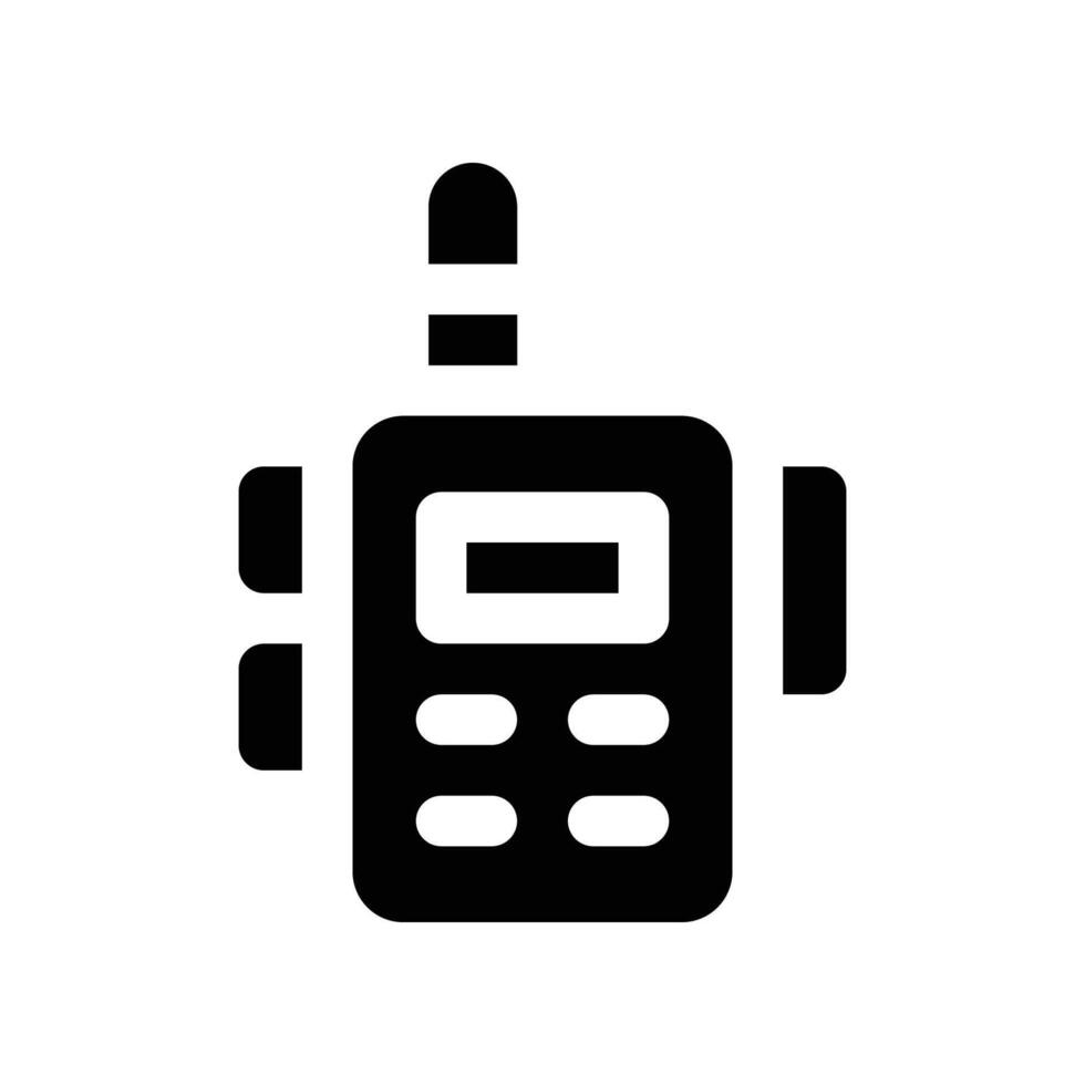 walkie talkie icon. glyph icon for your website, mobile, presentation, and logo design. vector