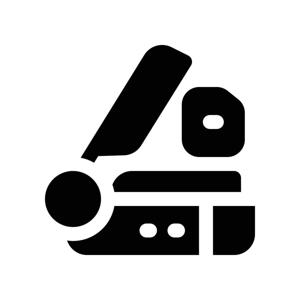 scanner icon. glyph icon for your website, mobile, presentation, and logo design. vector