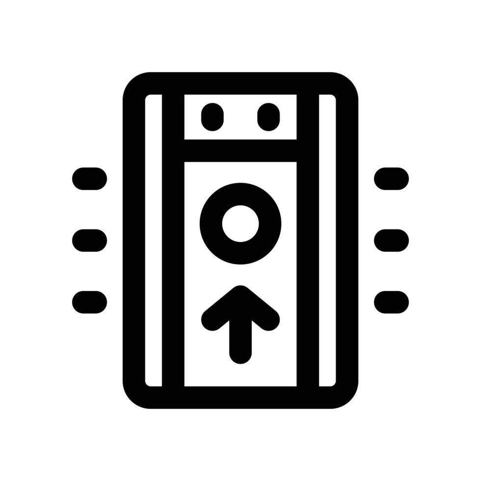 alarm button icon. line icon for your website, mobile, presentation, and logo design. vector