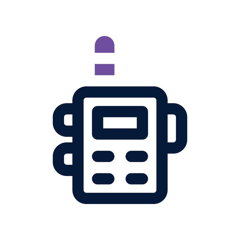 walkie talkie icon. dual tone icon for your website, mobile, presentation, and logo design. vector
