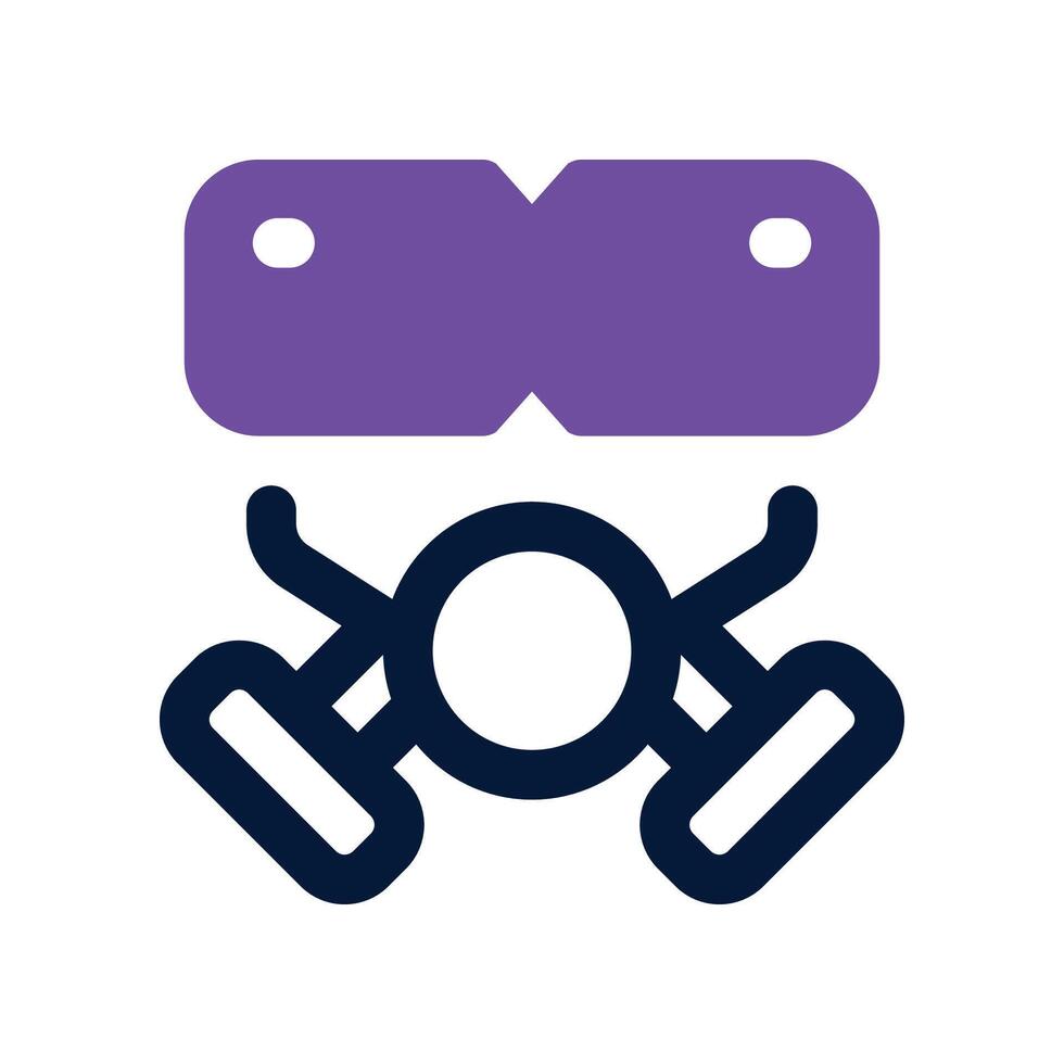 gas mask icon. dual tone icon for your website, mobile, presentation, and logo design. vector