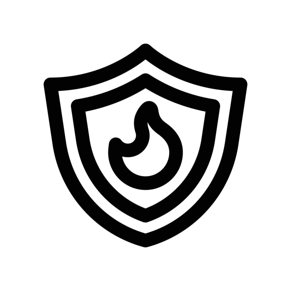 shield icon. line icon for your website, mobile, presentation, and logo design. vector
