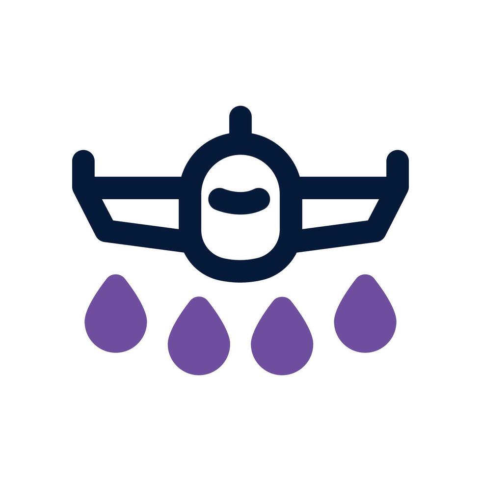 plane icon. dual tone icon for your website, mobile, presentation, and logo design. vector
