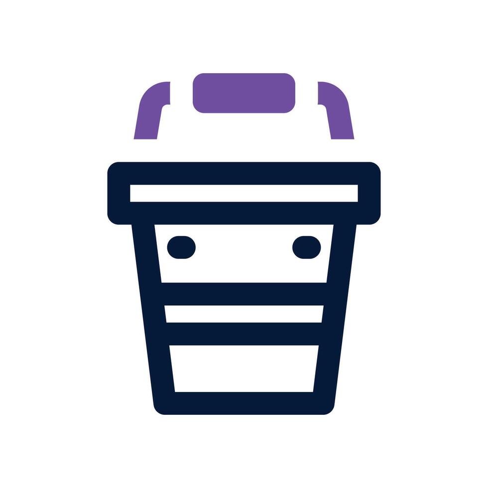 water bucket icon. dual tone icon for your website, mobile, presentation, and logo design. vector