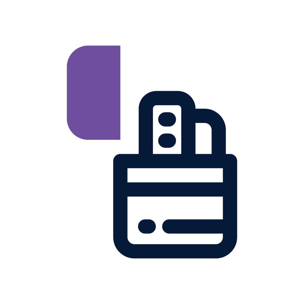 lighter icon. dual tone icon for your website, mobile, presentation, and logo design. vector