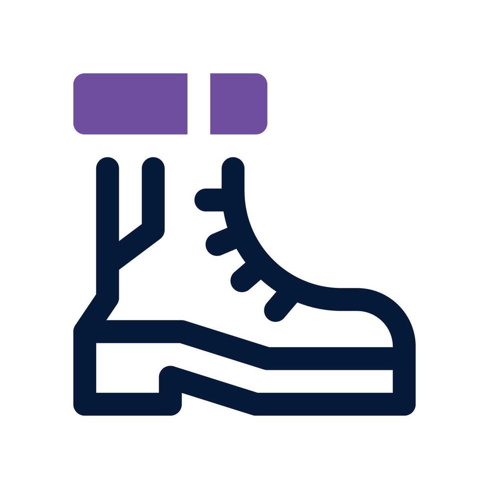 boots icon. dual tone icon for your website, mobile, presentation, and logo design. vector