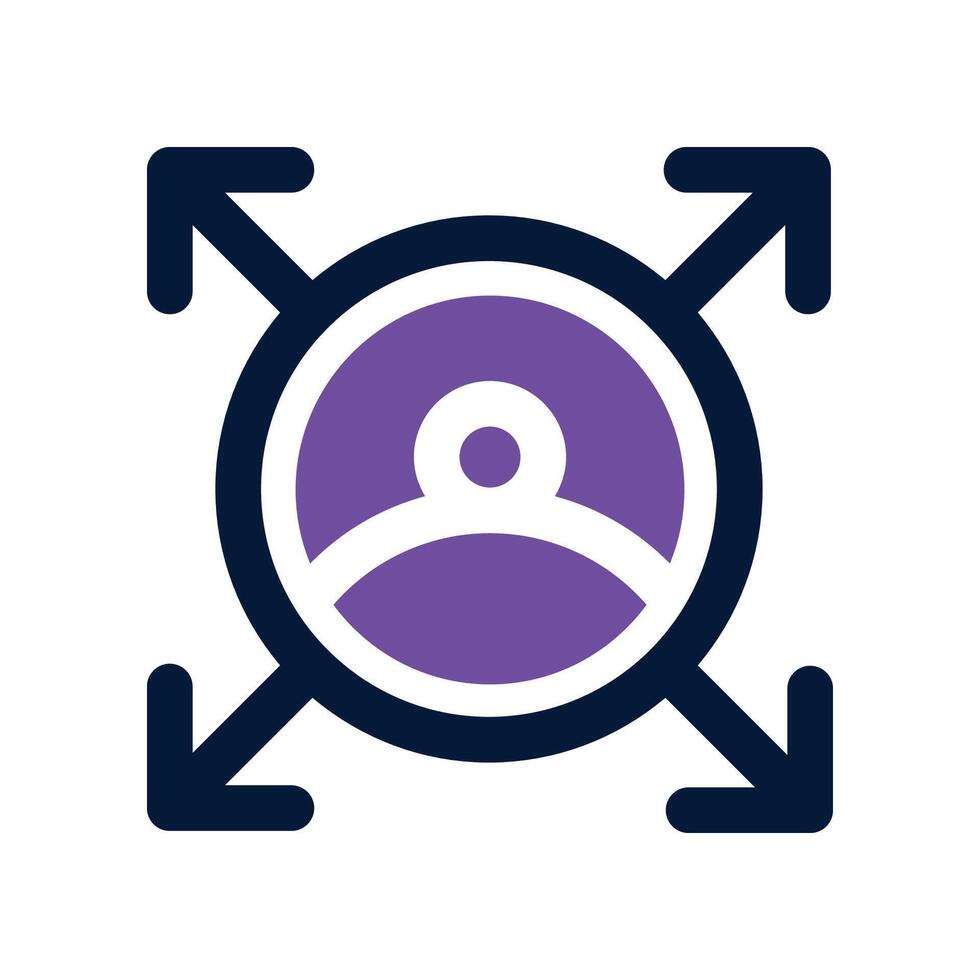 decision making icon. dual tone icon for your website, mobile, presentation, and logo design. vector