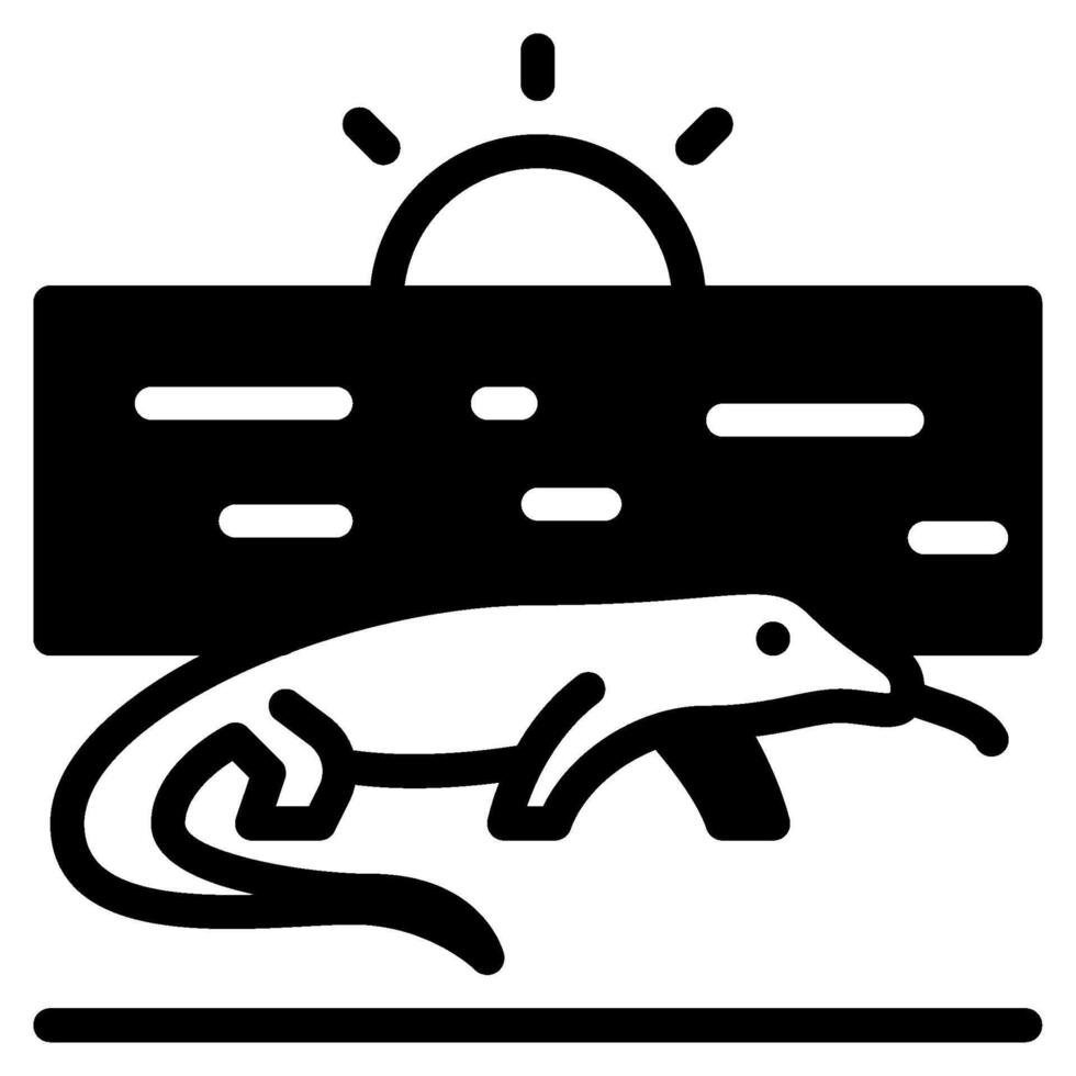 Komodo Island icon for web, app, infographic, etc vector