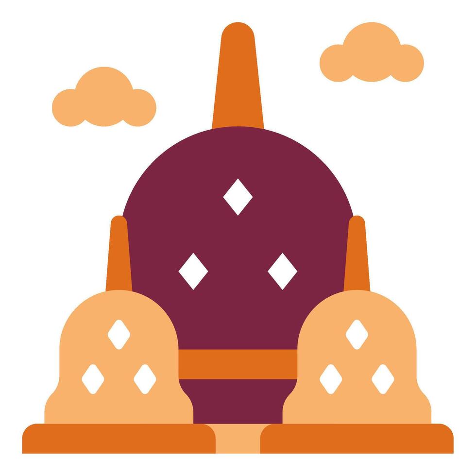 Prambanan Temple icon for web, app, infographic, etc vector