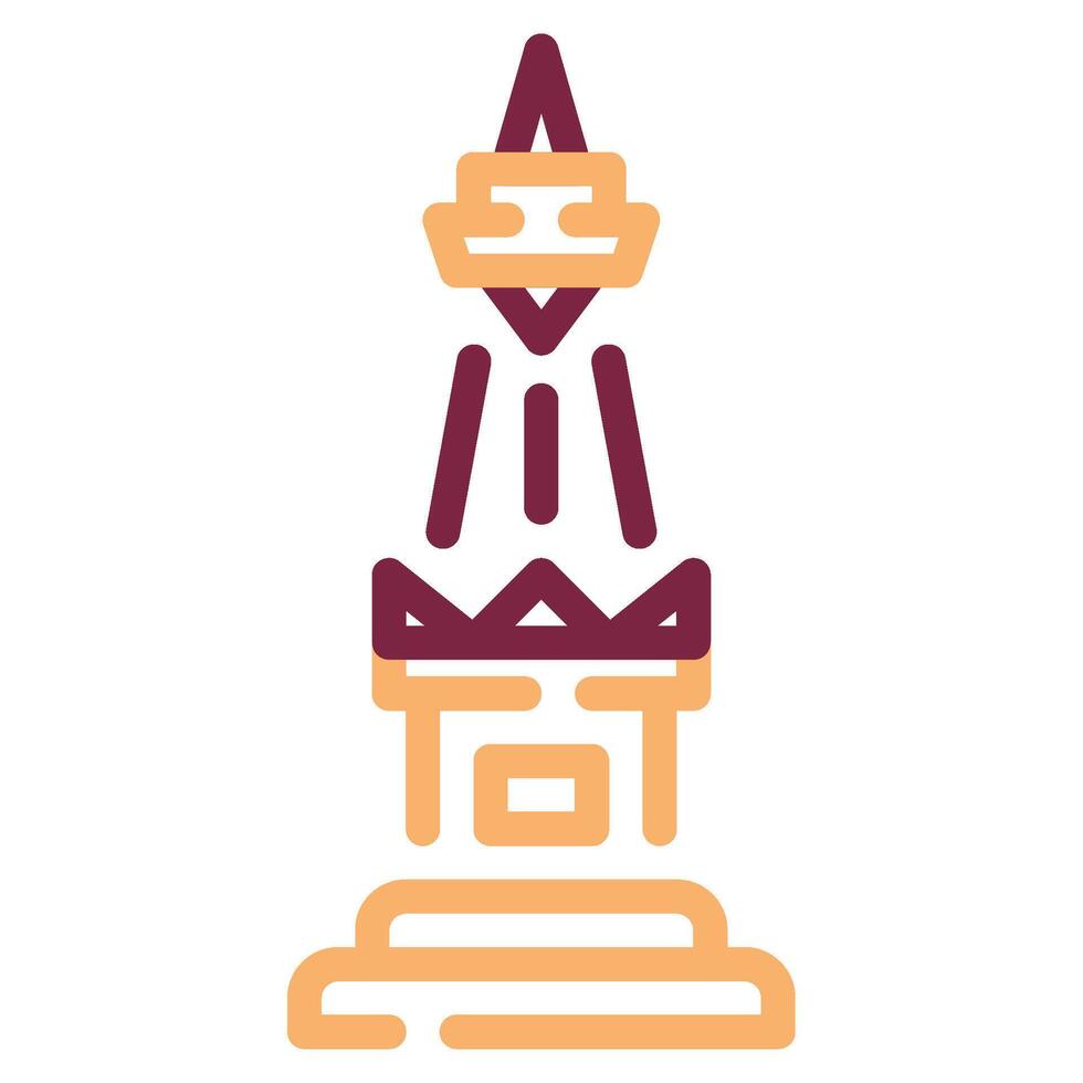 Tugu Jogja icon for web, app, infographic, etc vector