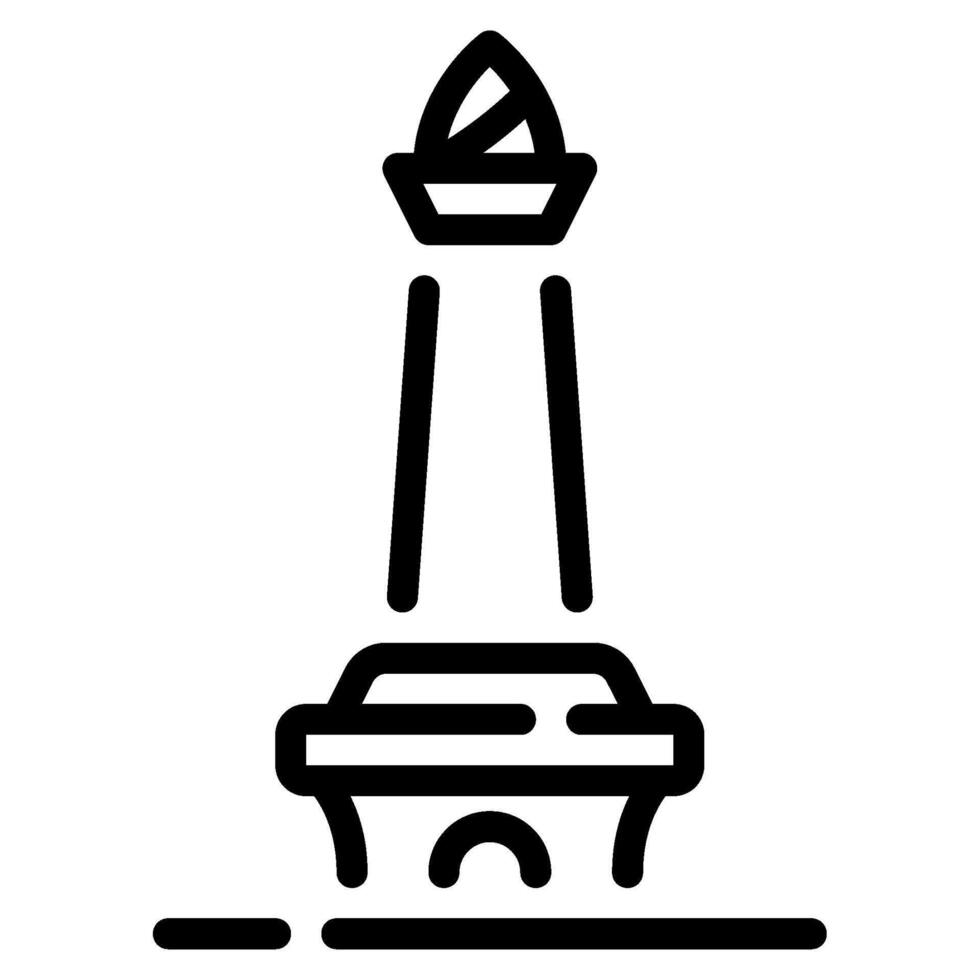 Monas Tower icon for web, app, infographic, etc vector