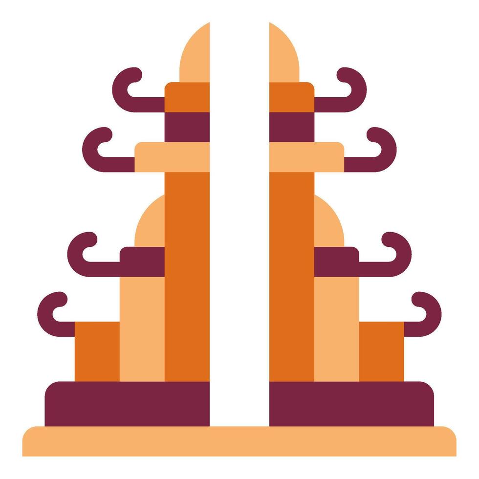 Bali Gate icon for web, app, infographic, etc vector