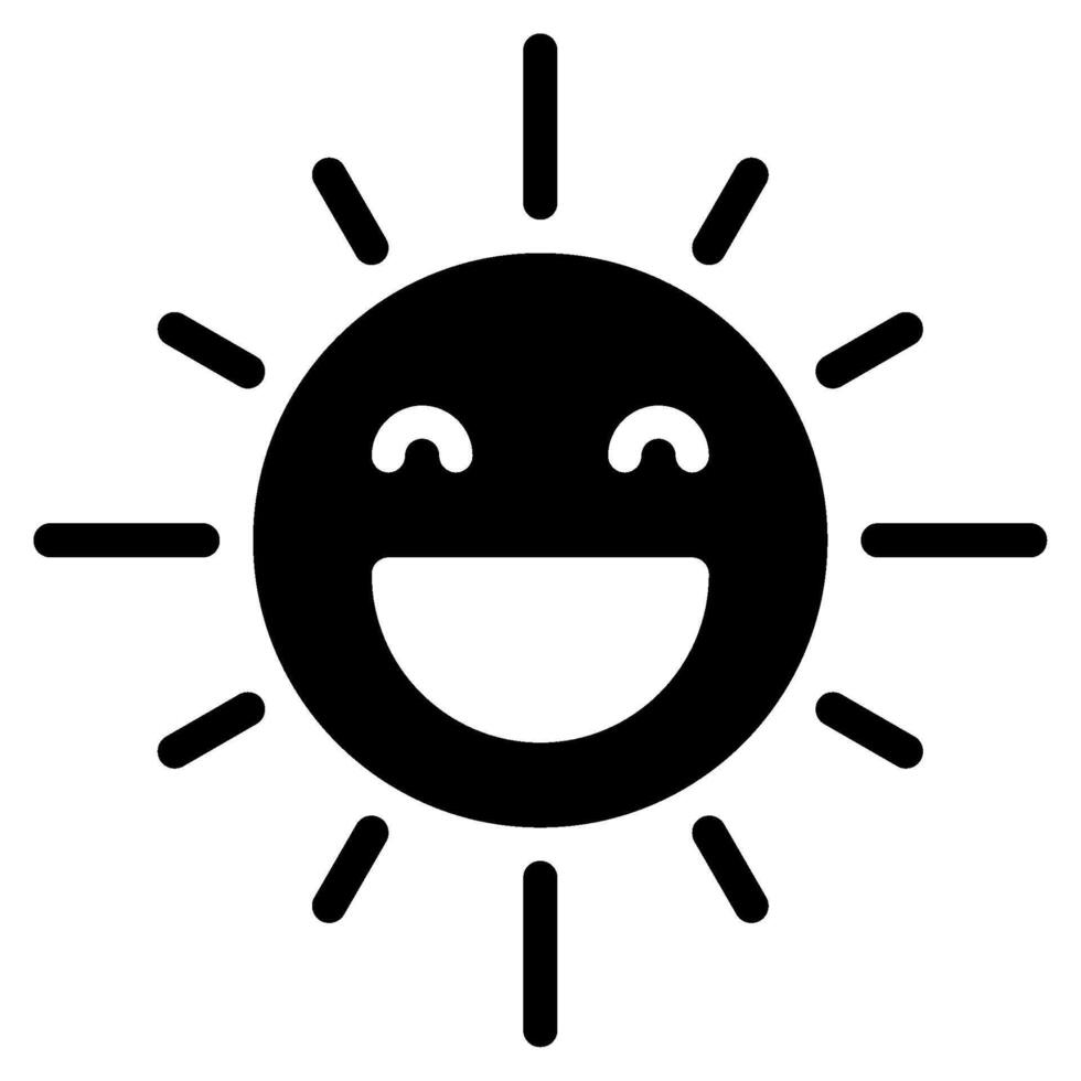 Sunshine icon for web, app, infographic, etc vector