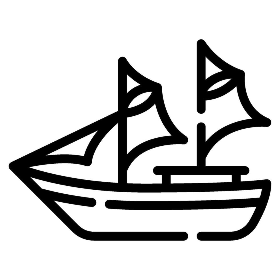 Phinisi Boat icon for web, app, infographic, etc vector