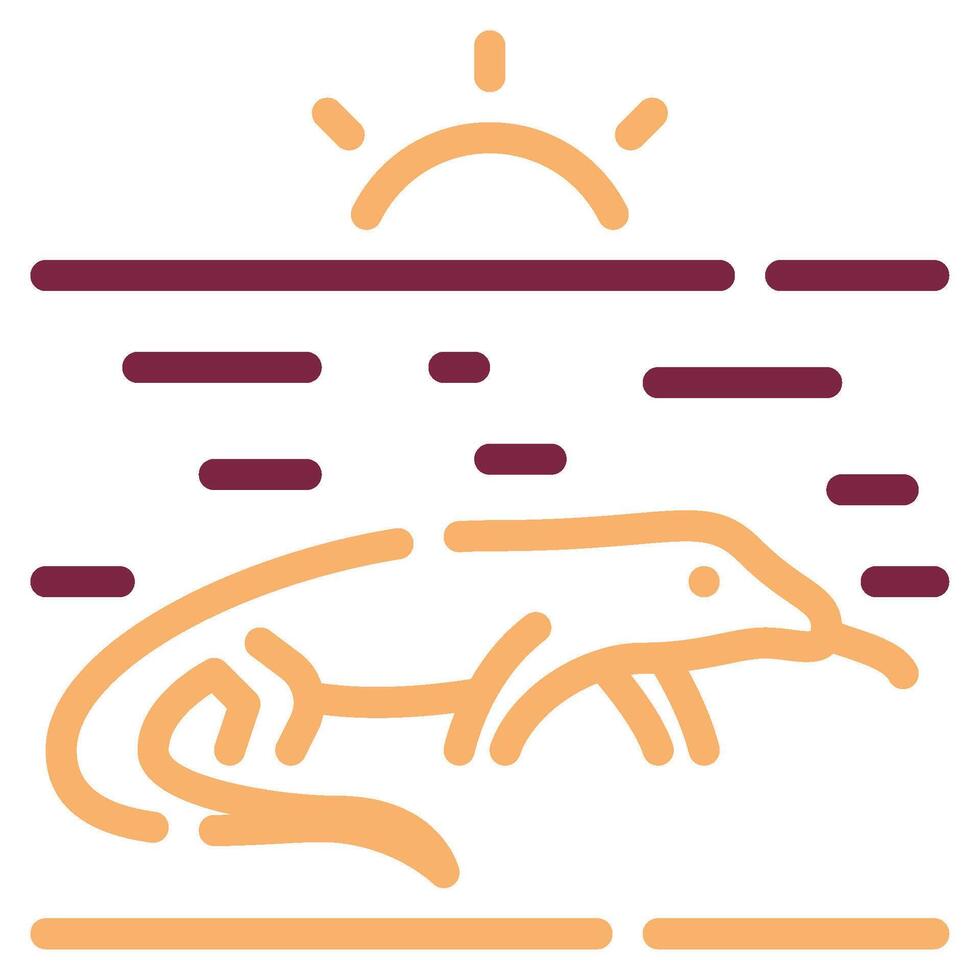 Komodo Island icon for web, app, infographic, etc vector