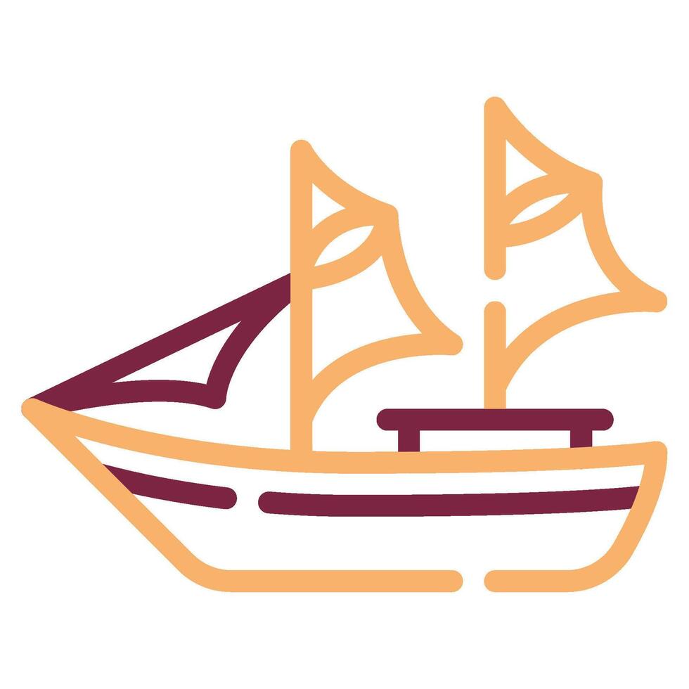 Phinisi Boat icon for web, app, infographic, etc vector