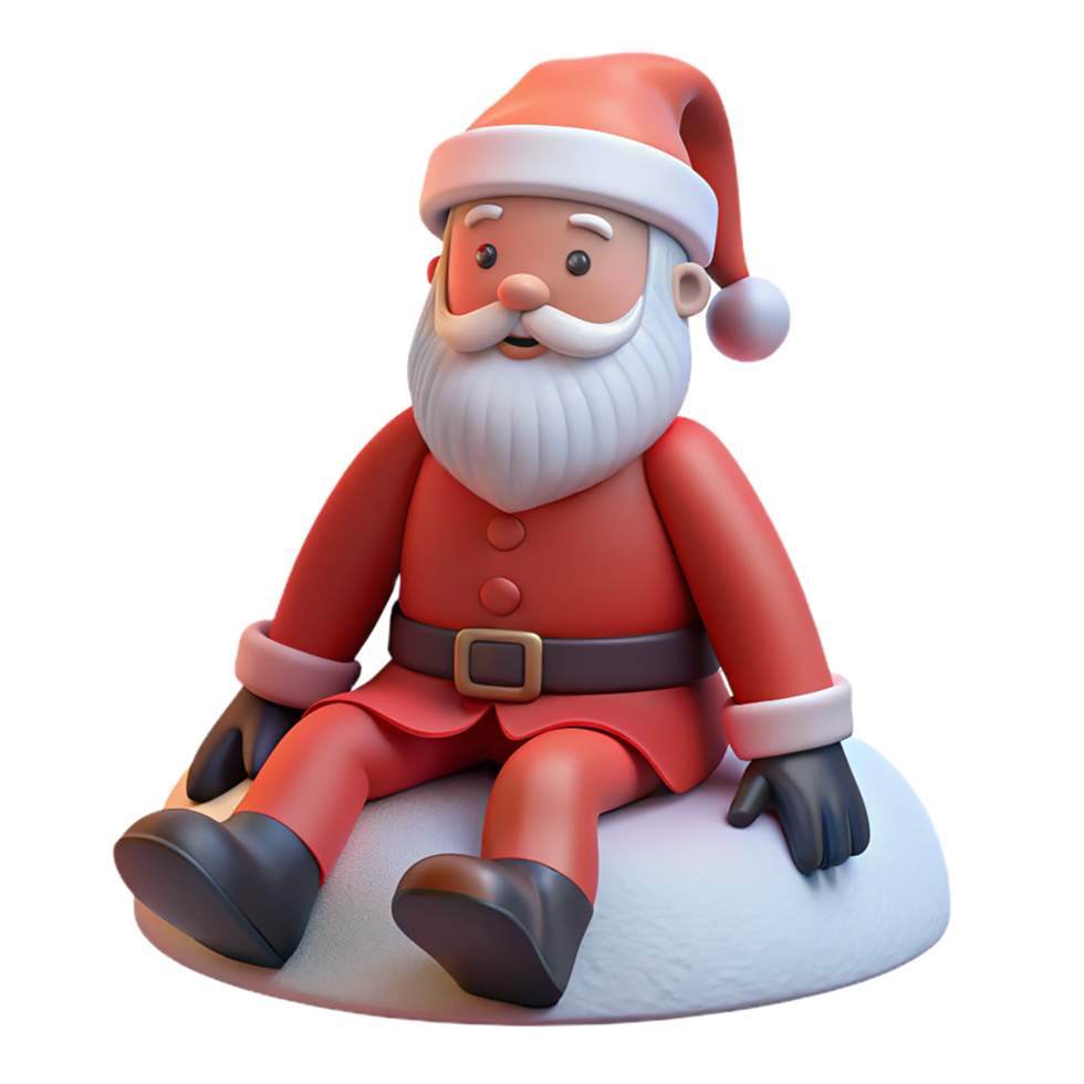 Santa claus on cloud png