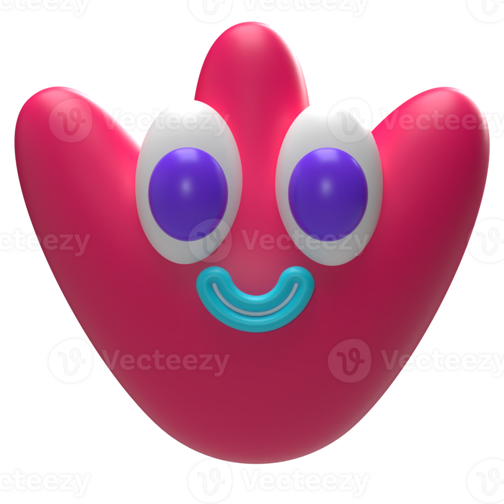 Abstract Form Cartoon 3D Element png