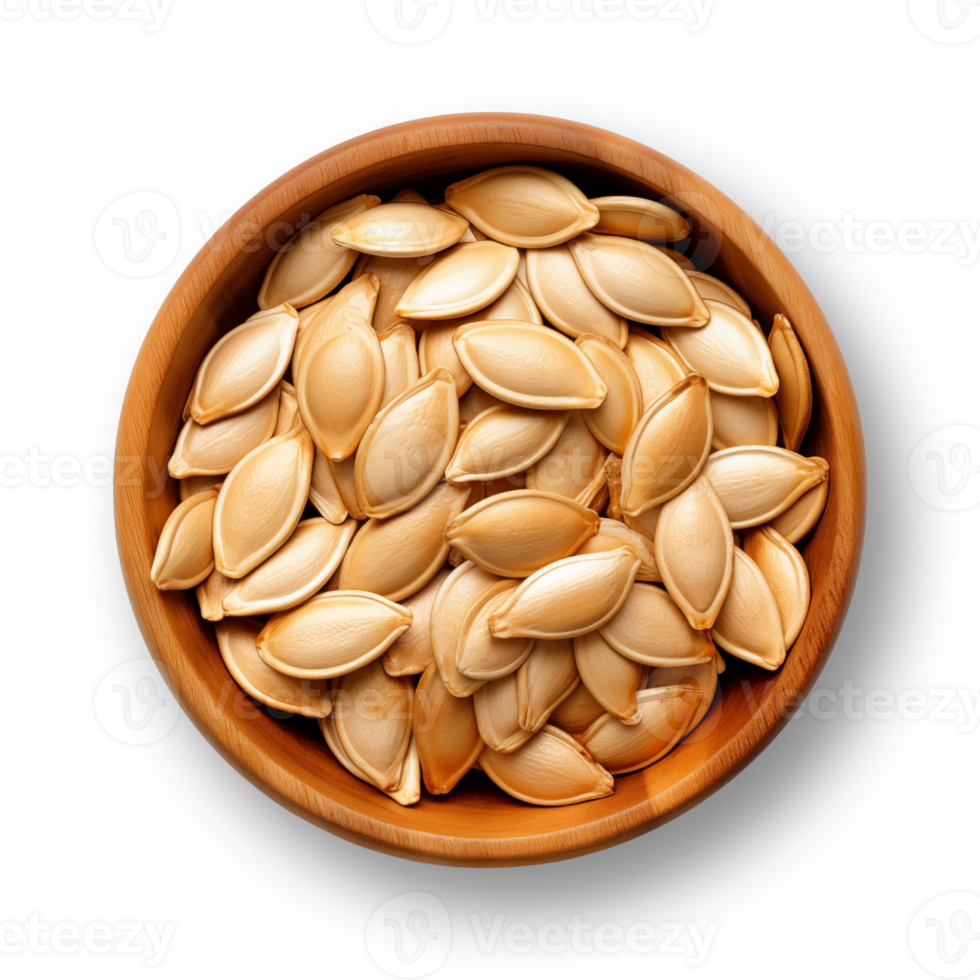 Pumpkin seeds isolated on transparent background png