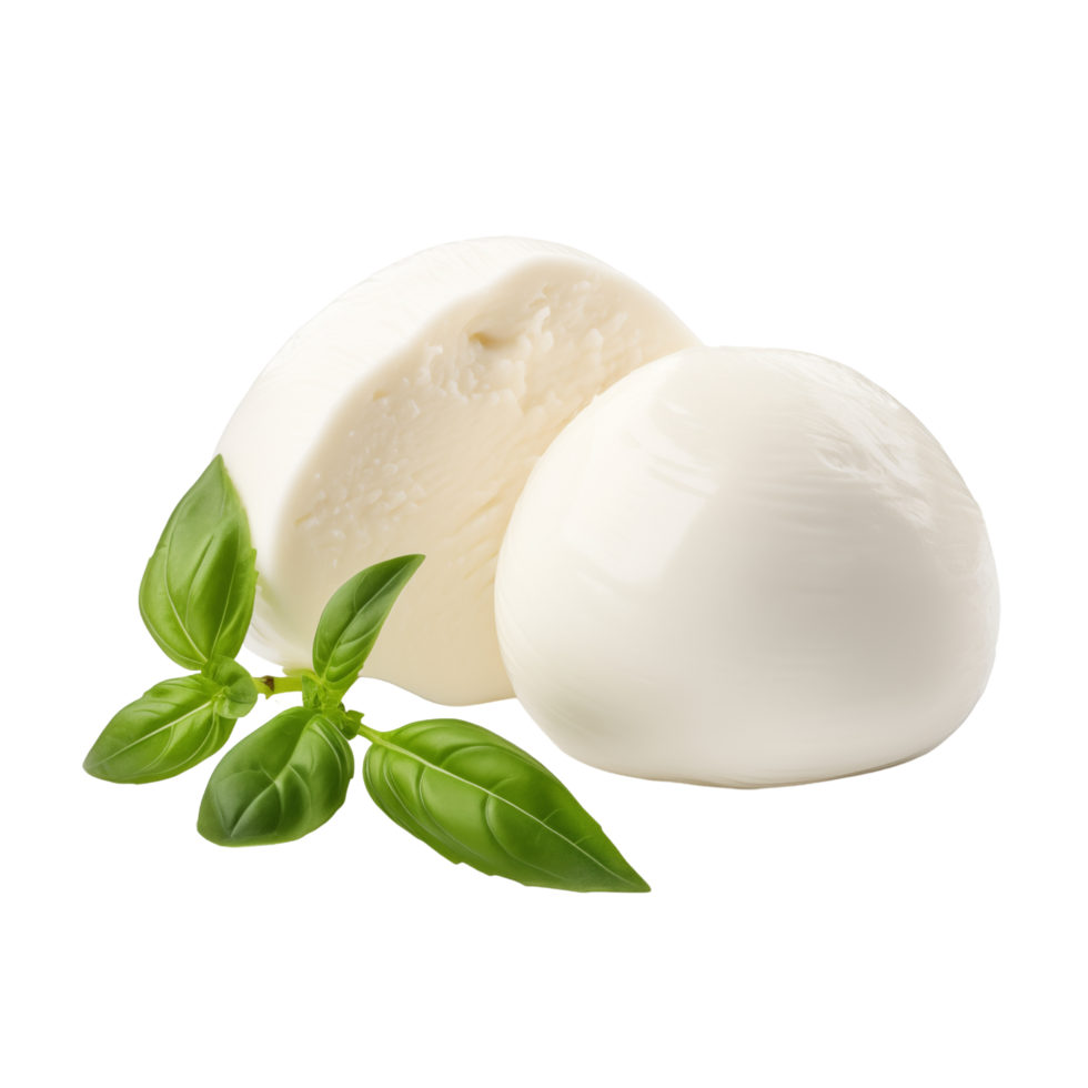 Mozzarella cheese isolated on transparent background png